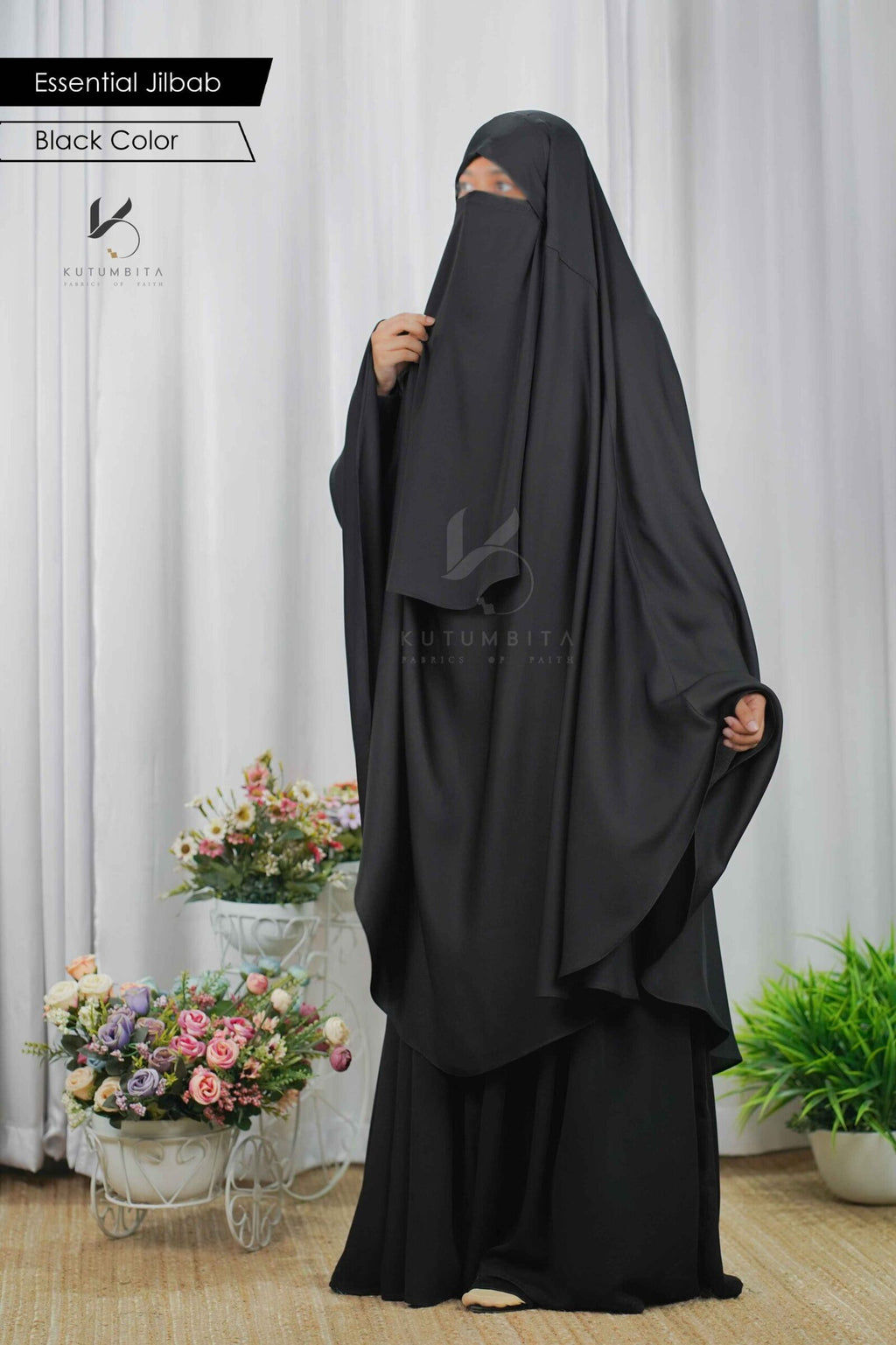 Essential Jilbab Black 1