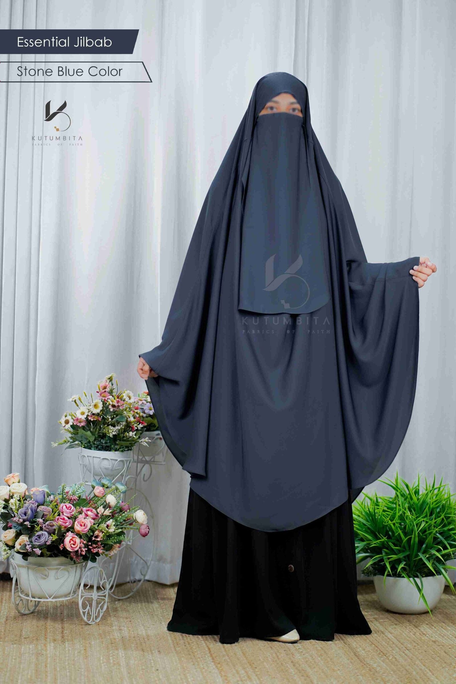 Essential Jilbab Stone Blue 2