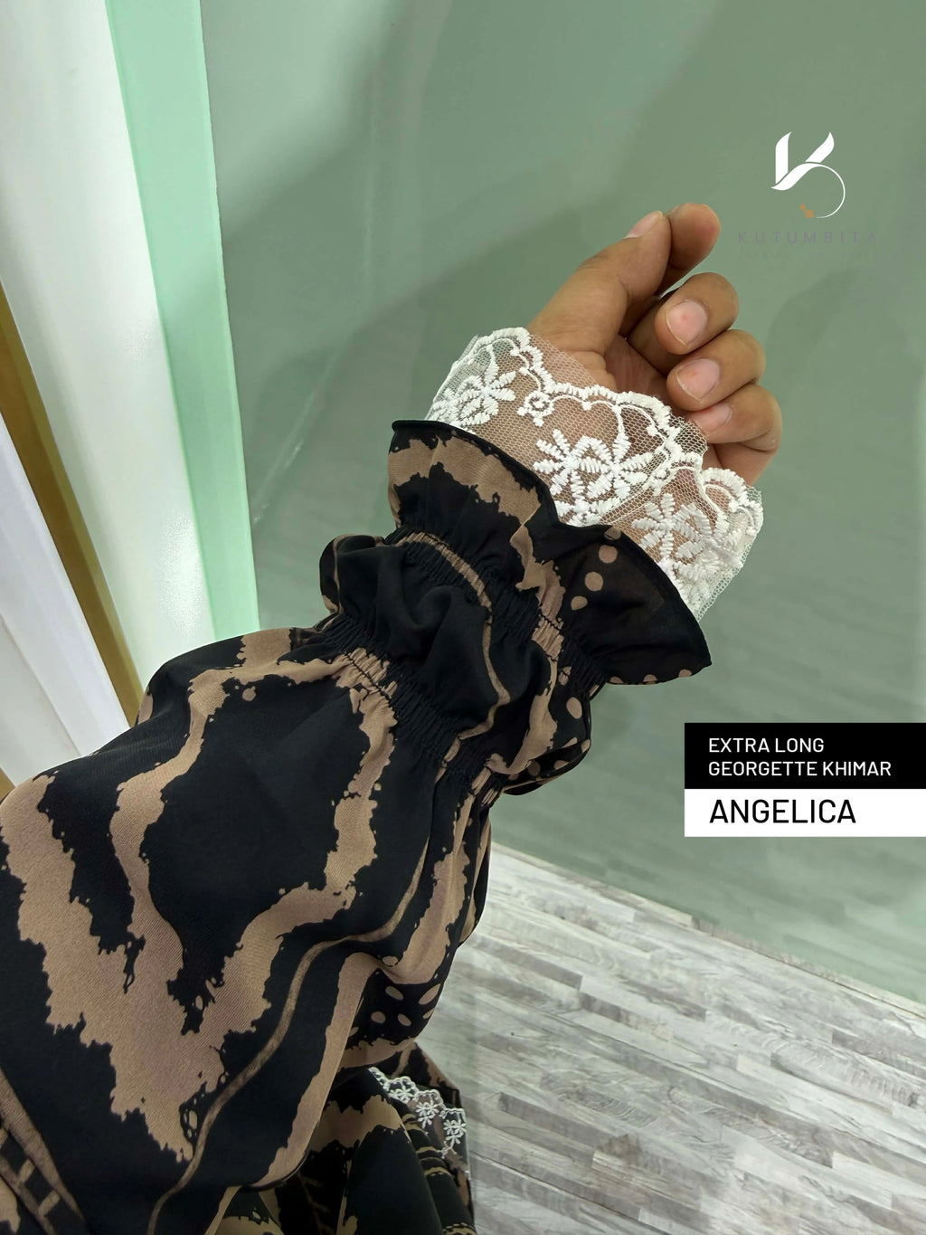 Extra Long Georgette Khimar- Angelica