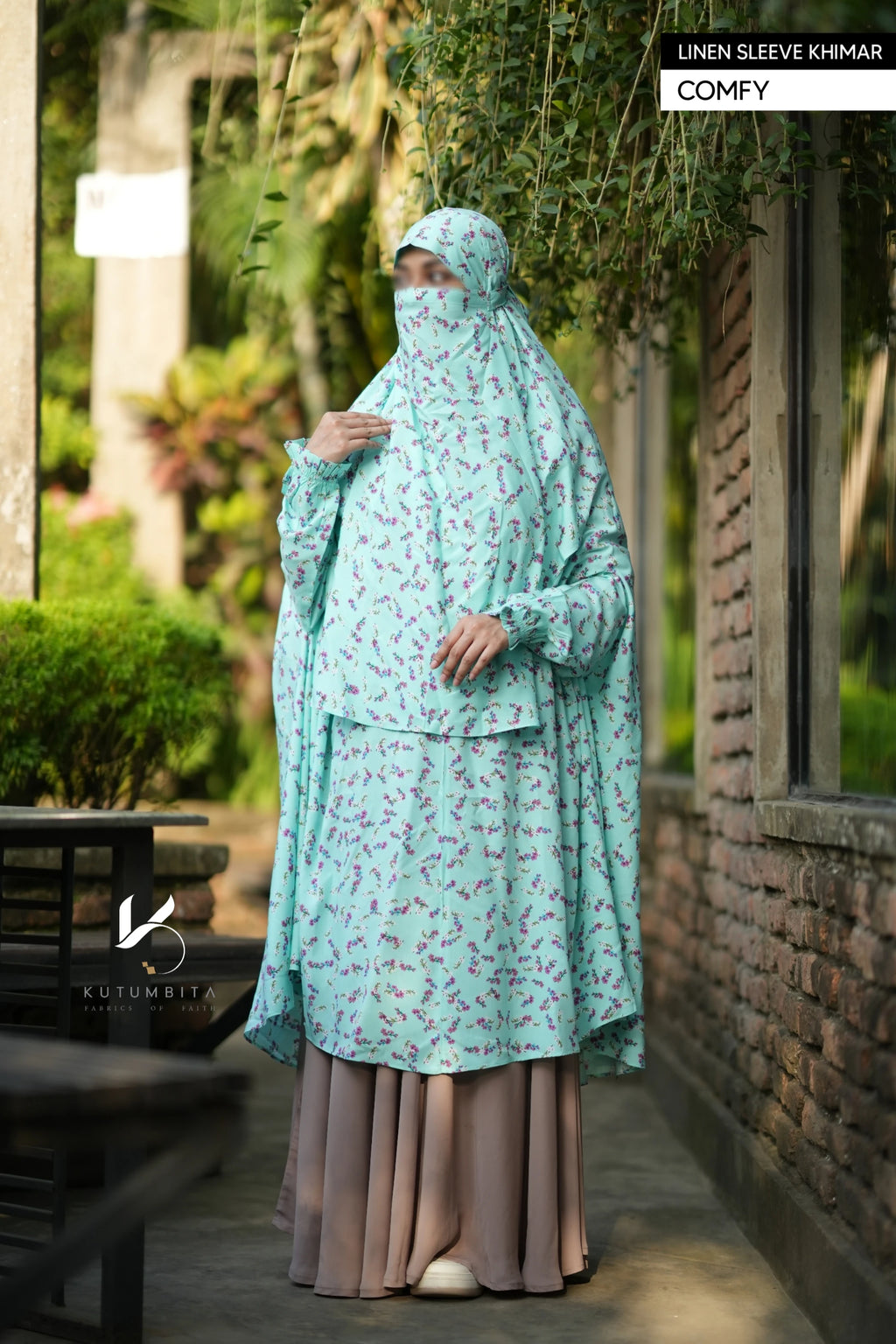 Linen Instant Sleeve Khimar- Comfy