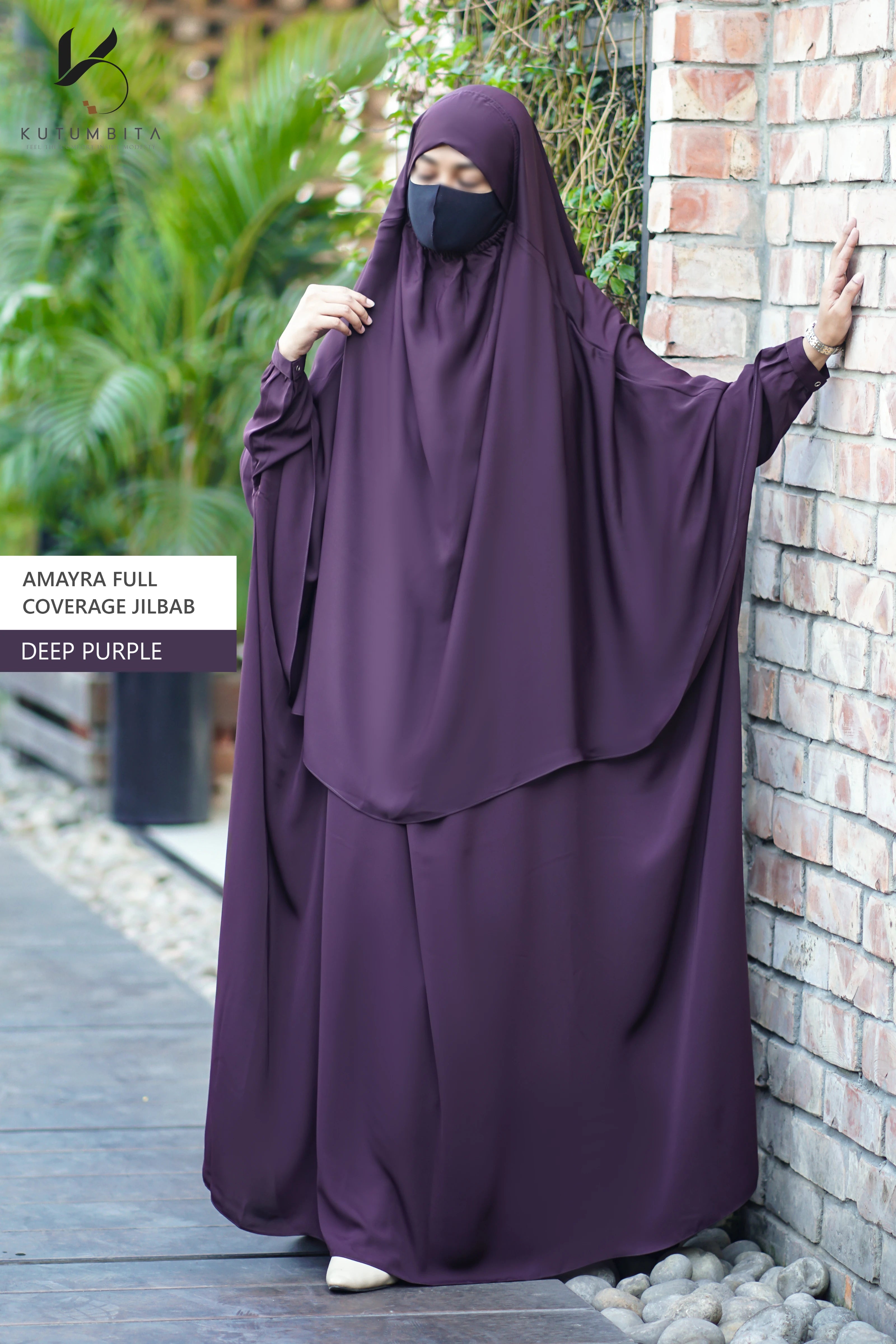 Amayra Full Coverage Jilbab -Deep Purple