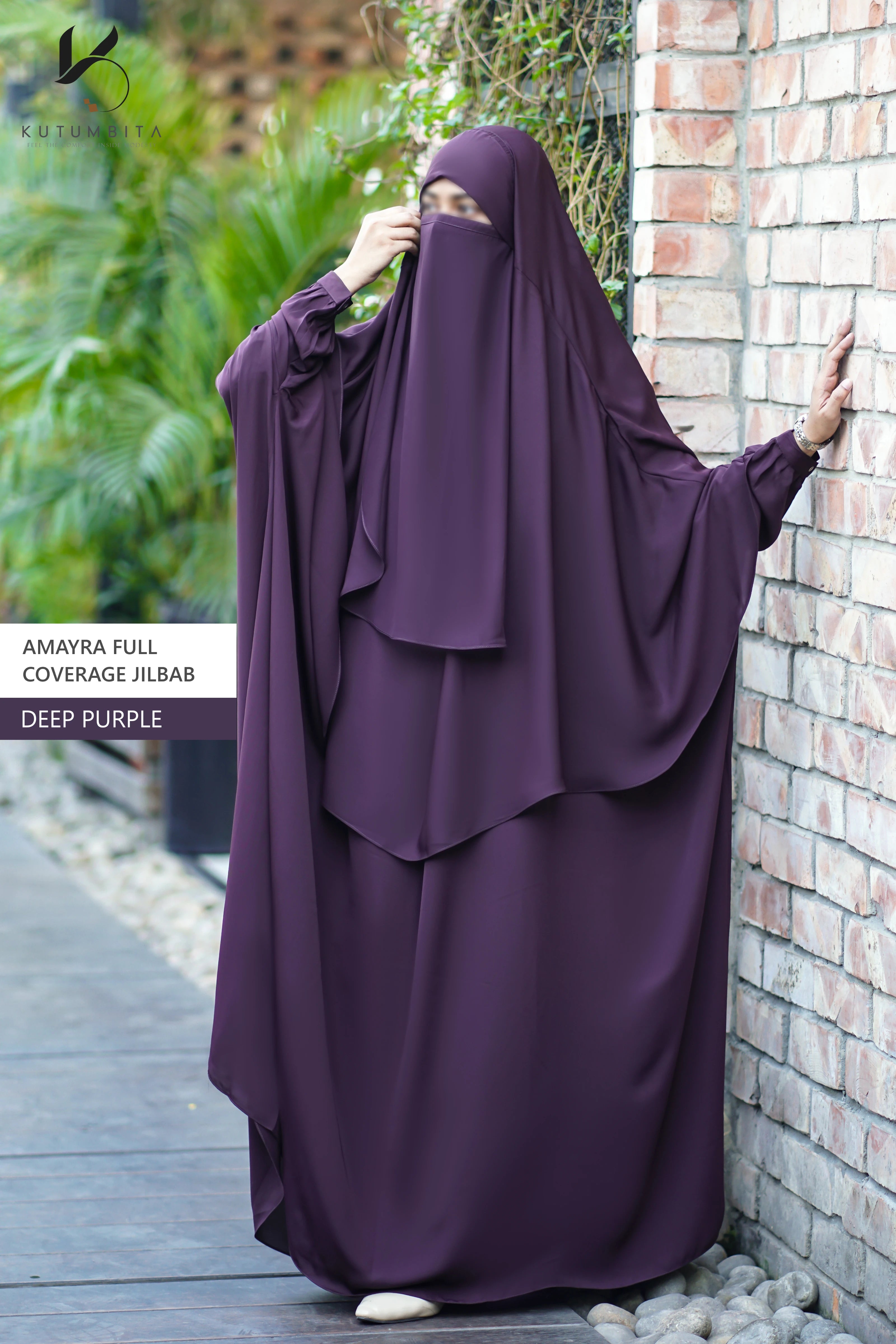 Amayra Full Coverage Jilbab -Deep Purple
