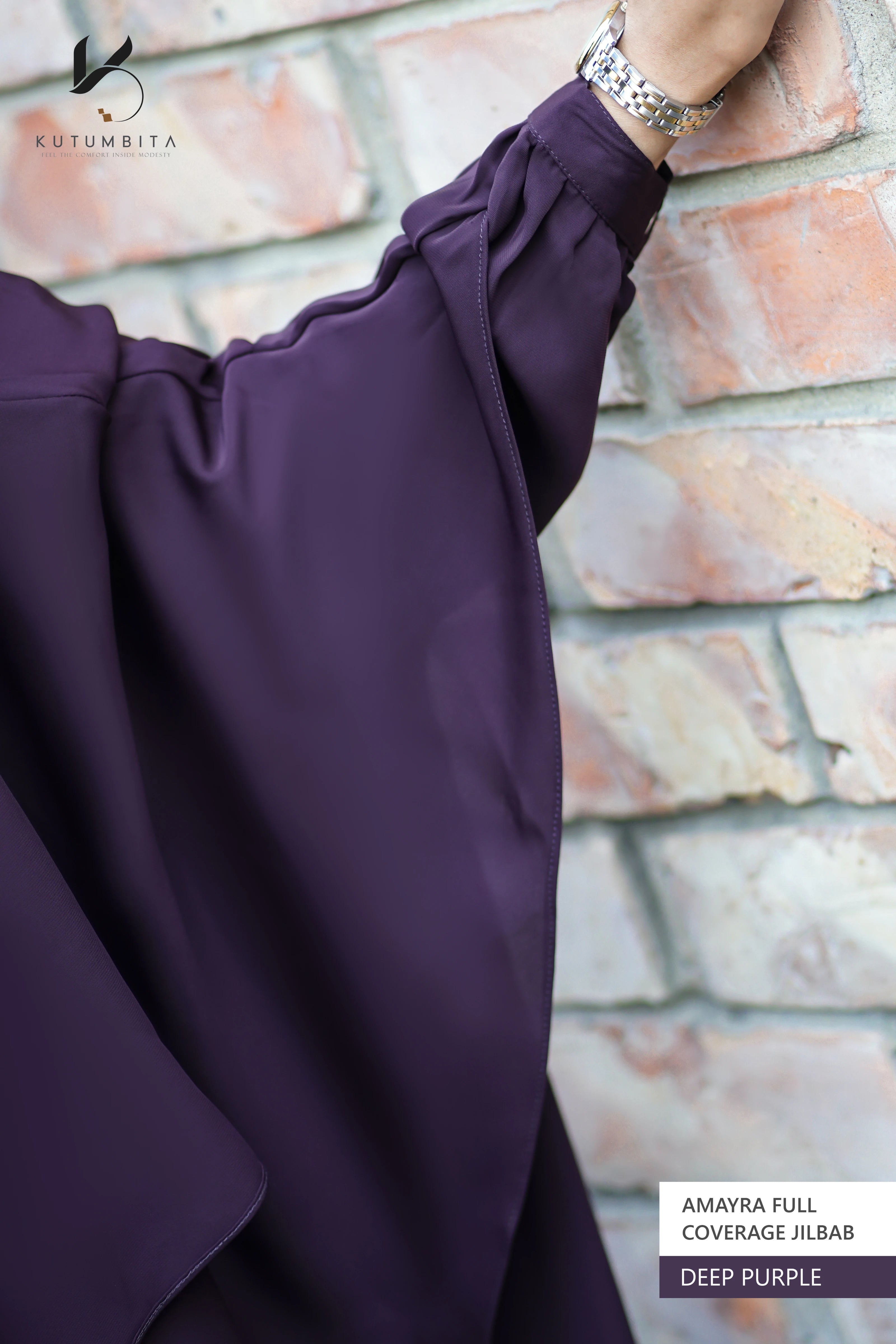 Amayra Full Coverage Jilbab -Deep Purple