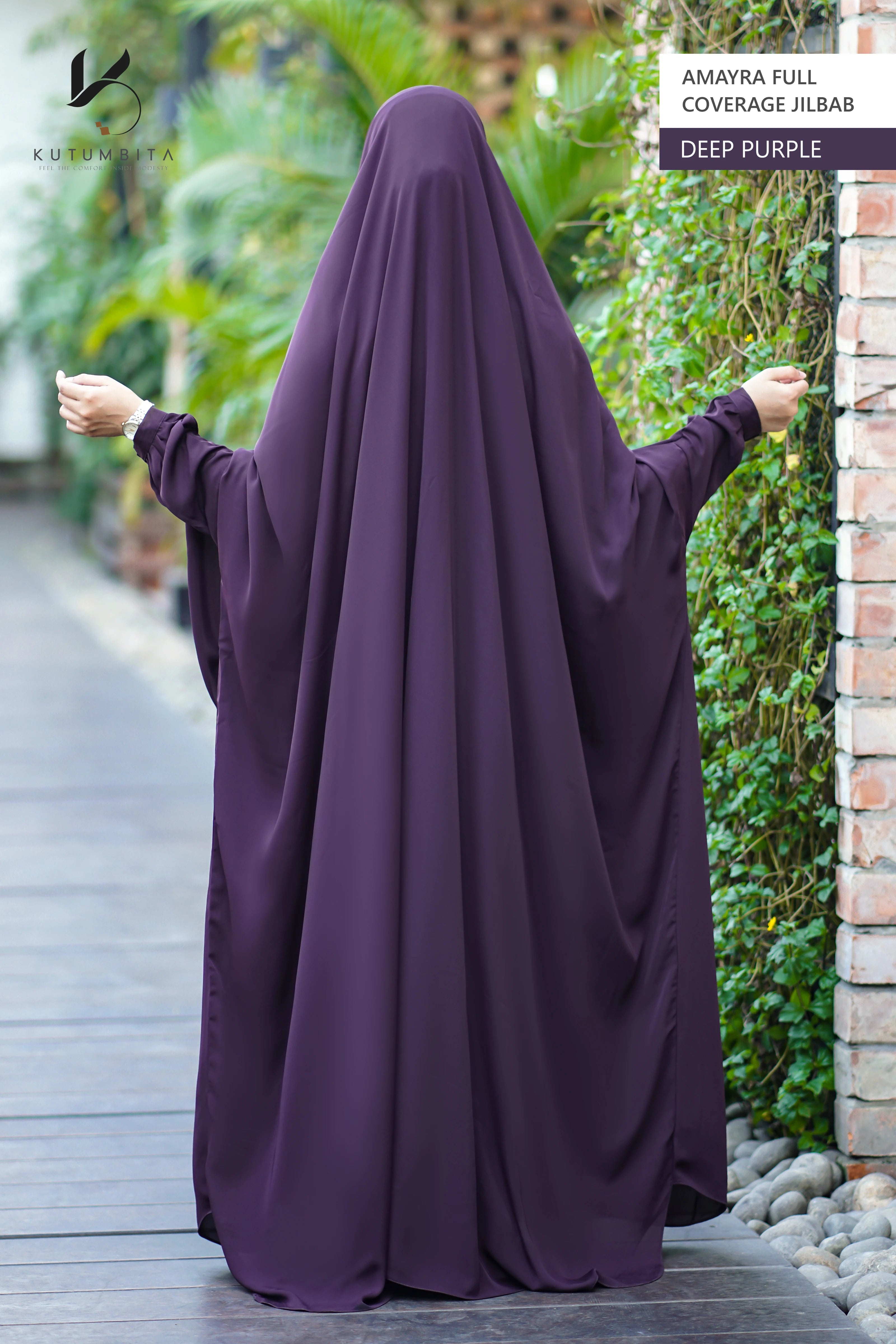 Amayra Full Coverage Jilbab -Deep Purple