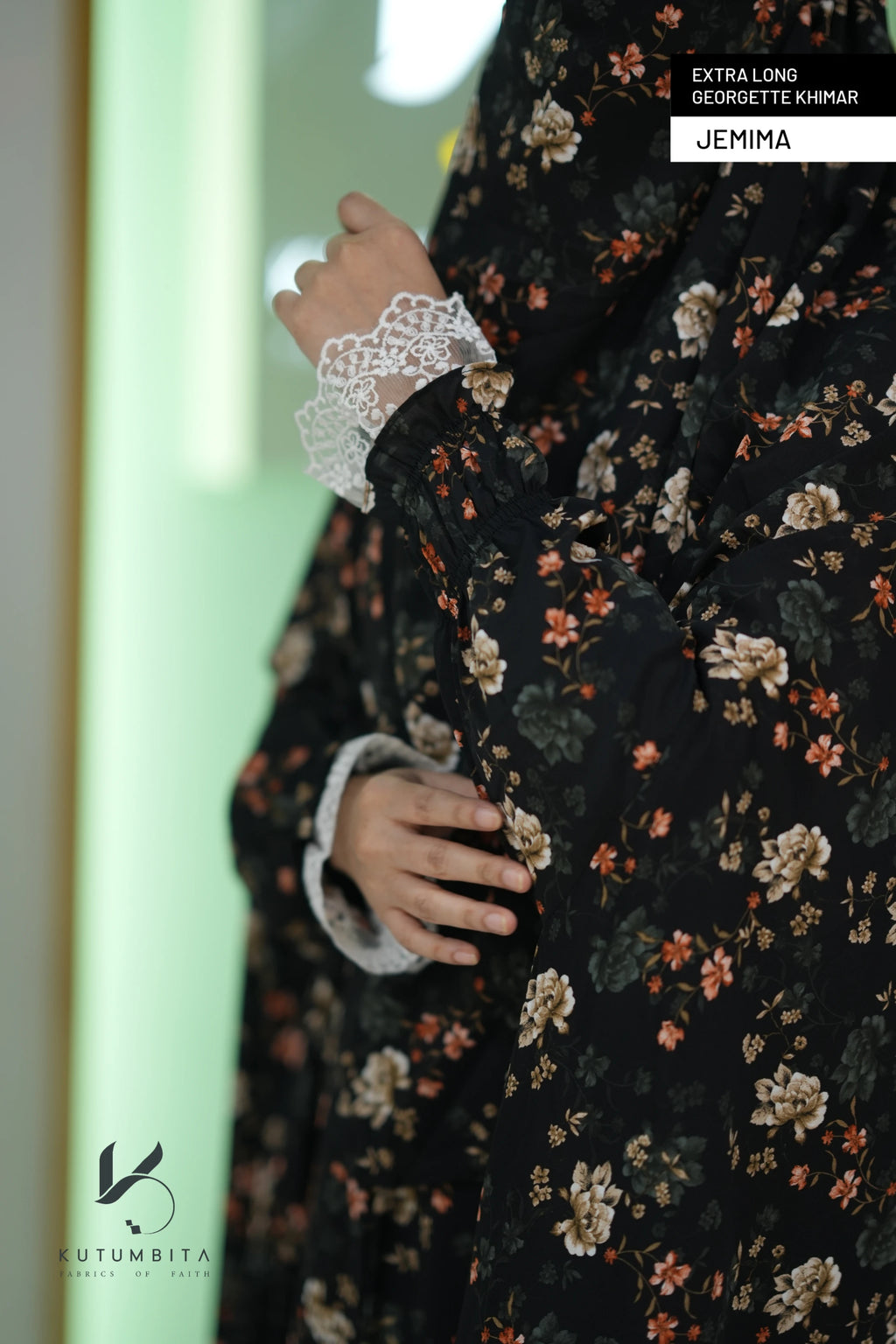 Extra Long Georgette Khimar- Jemima