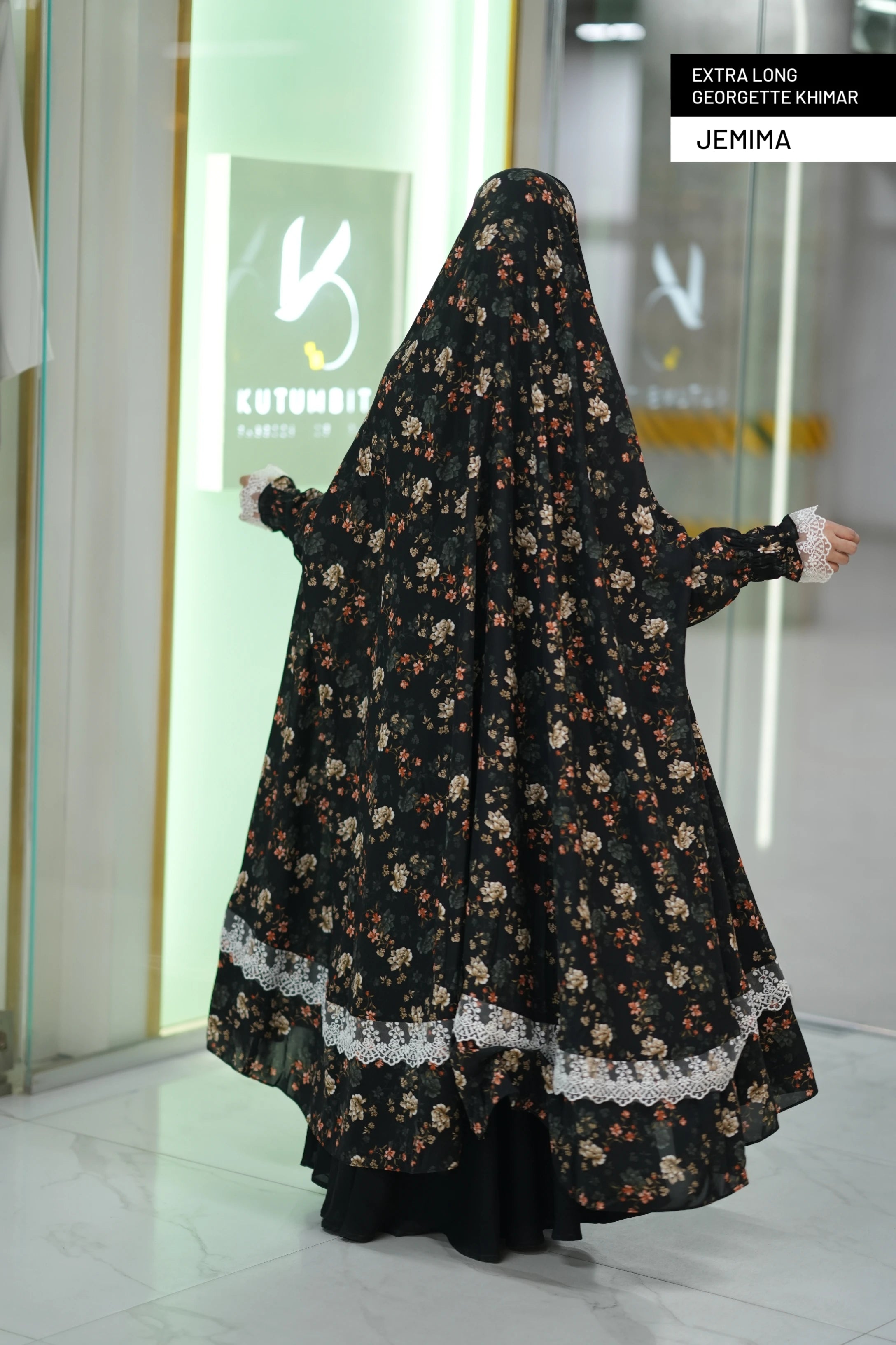 Extra Long Georgette Khimar- Jemima