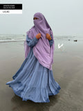 Umaima Gown Solid Colour- Lilac
