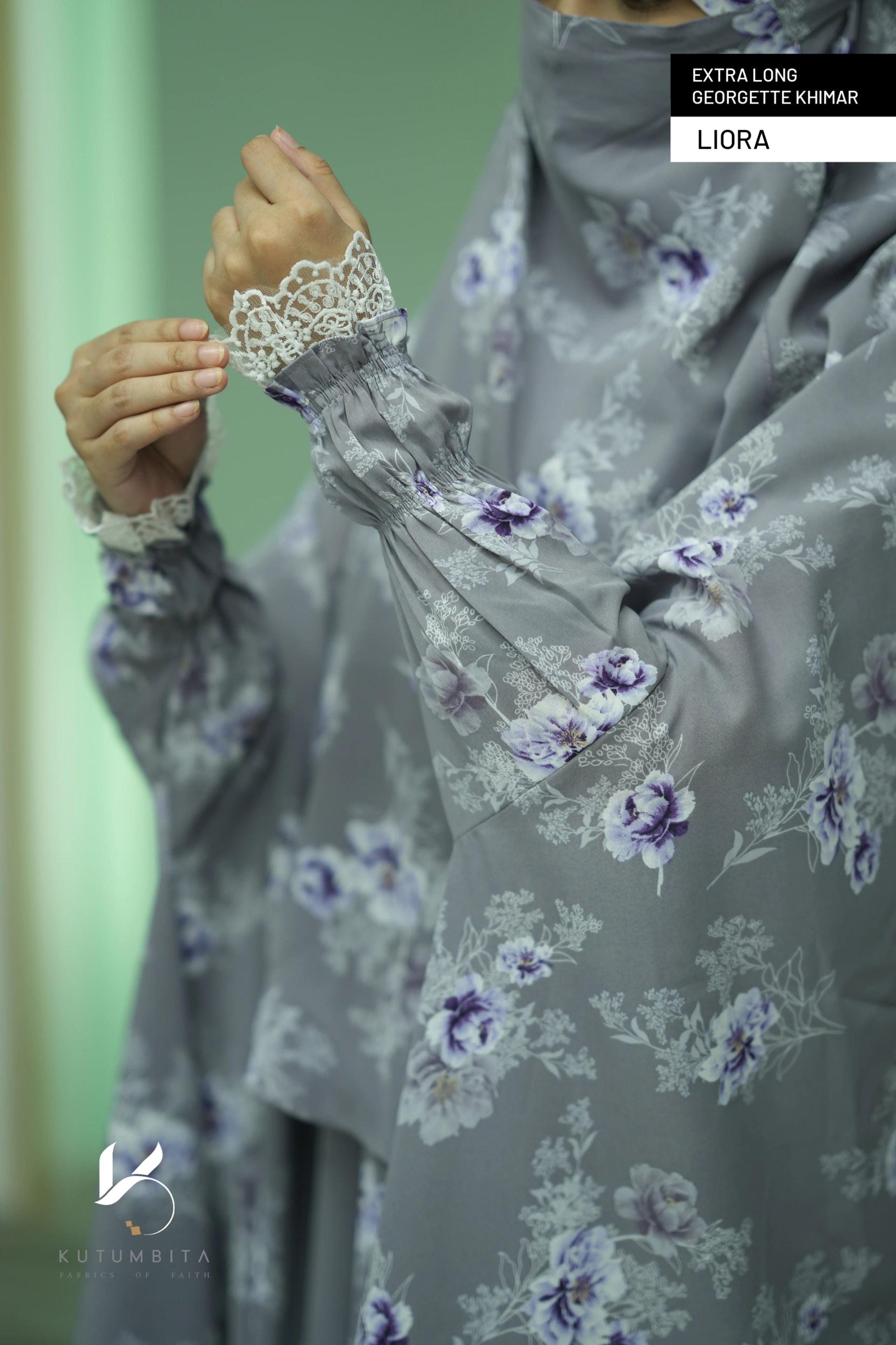 Extra Long Georgette Khimar- Liora