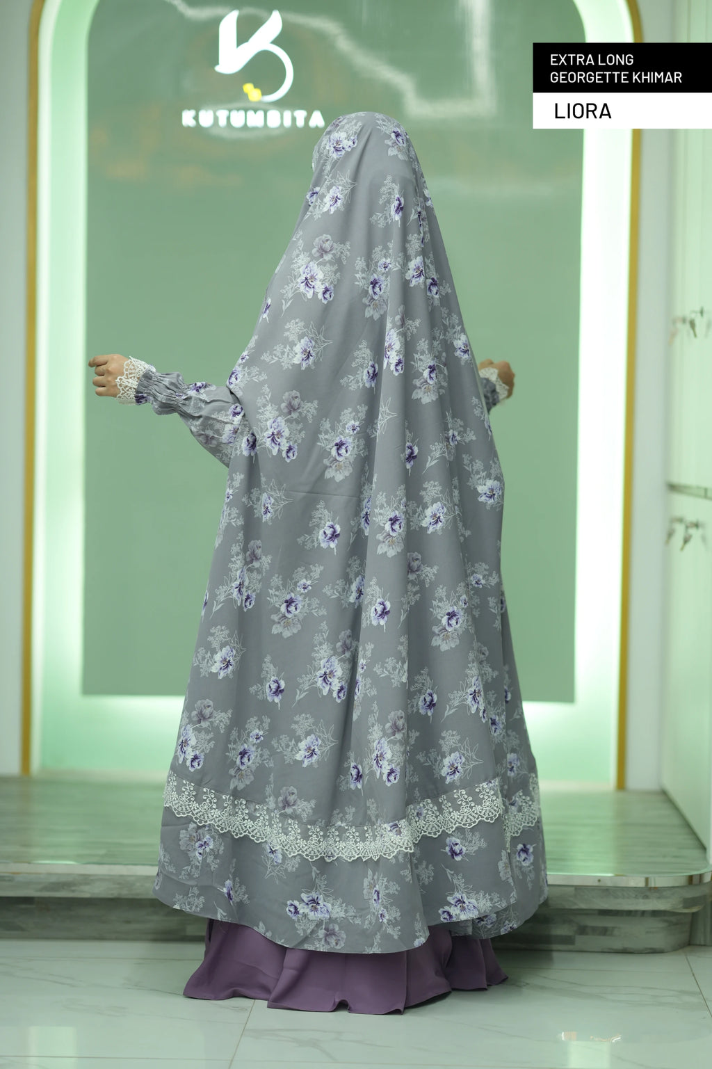 Extra Long Georgette Khimar- Liora