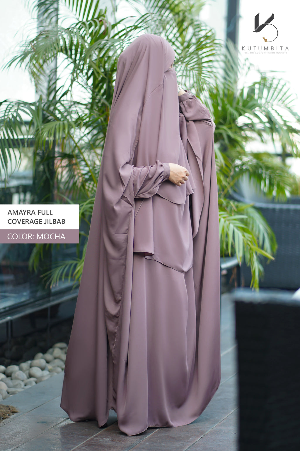 Amayra Full Coverage Jilbab -Mocha