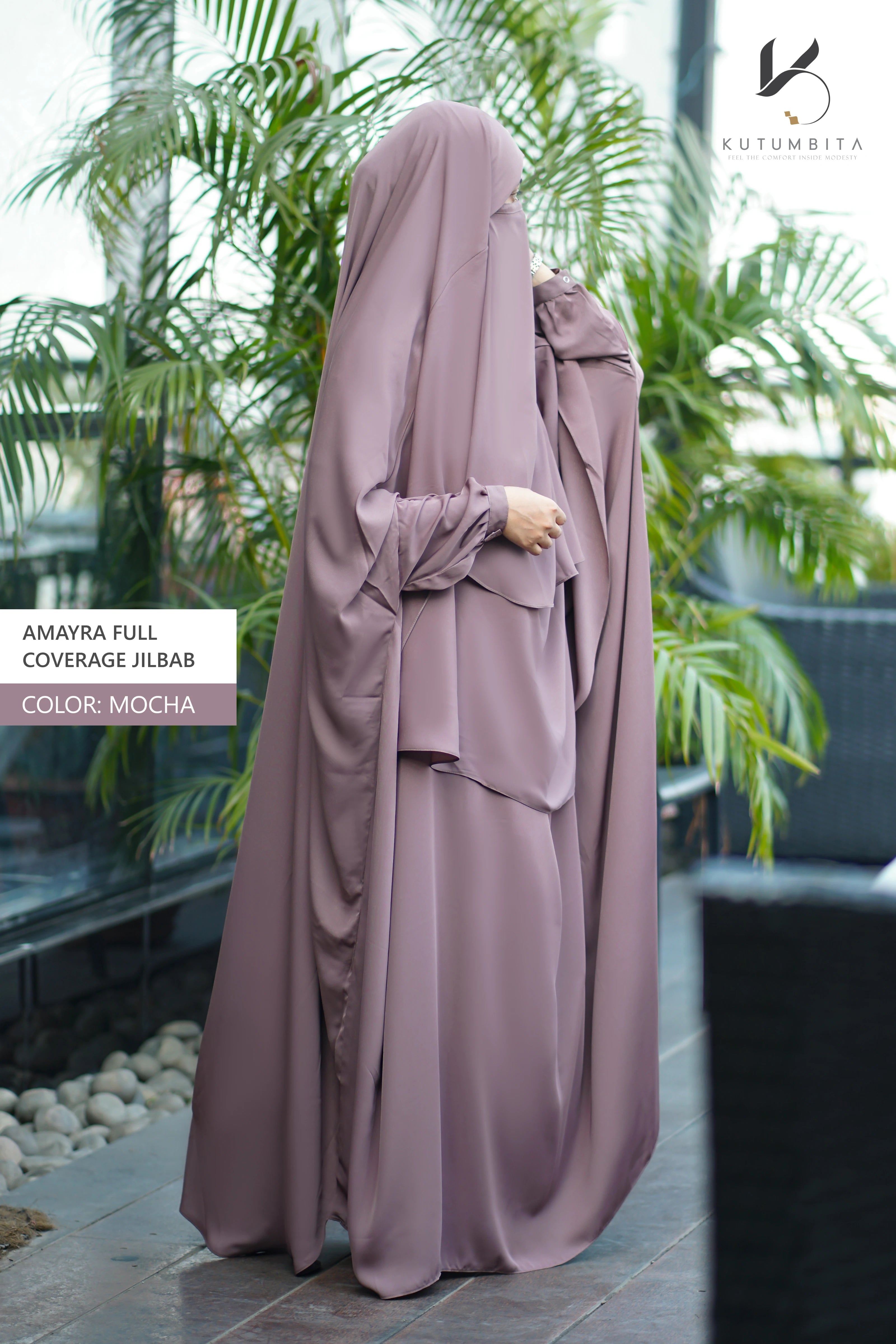 Amayra Full Coverage Jilbab -Mocha