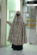 Extra Long Linen Sleeve Khimar-Primrose