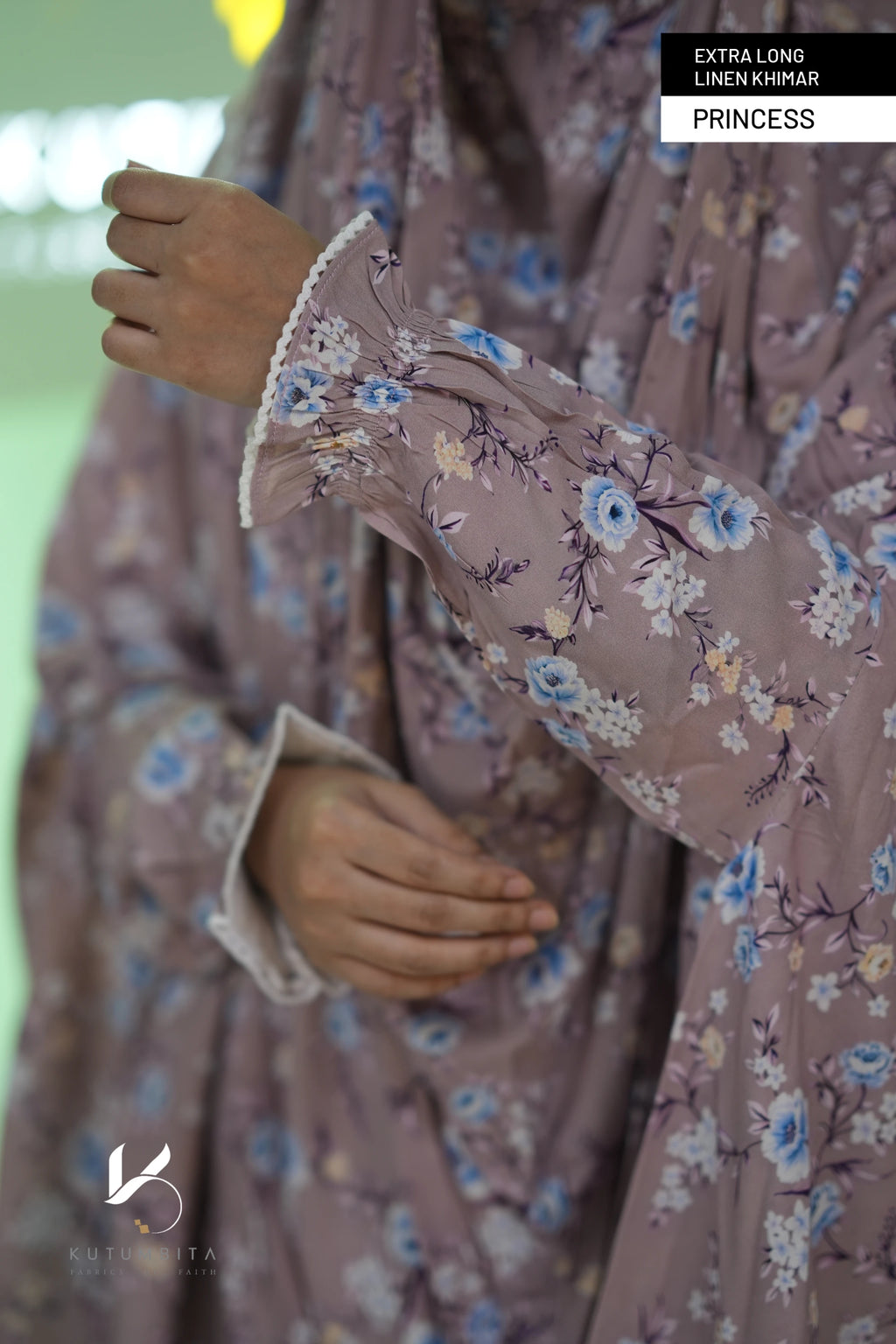 Extra Long Linen Sleeve Khimar-Princess